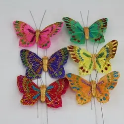 Multicolour Glitter Butterflies (12) 50% OFF !!!!