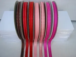 Grosgrain Ribbon With Contrast Stitching #2 10mmx25m