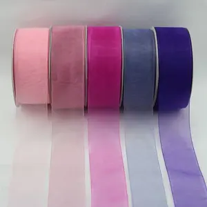 Sewn Edge Organza Ribbon 38mmx50m #3