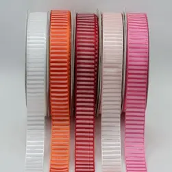 Striped Satin Ribbon 15mmx25m #1