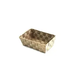Small Rect PP Tray Beige 25x17x9cm Height