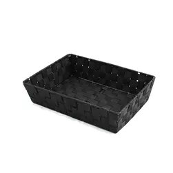 Large Rect PP Tray Black 37x27x9cm Height