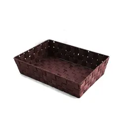 Large Rect PP Tray Dark Brown 37x27x9cm Height