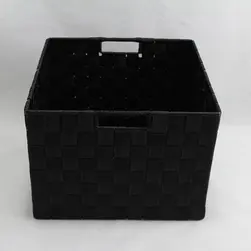 Square PP Storage Medium Black  29x29x21cm height