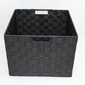 Square PP Storage Large Black 31x31x23cm height