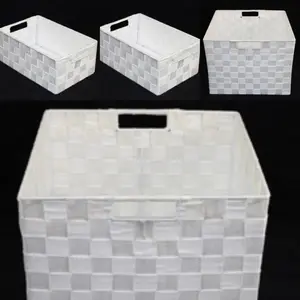 Set Of Four PP Storage White