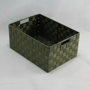 Rect PP Storage Small Olive 37x27x17cm height