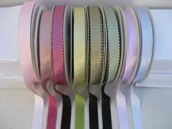 Duo Colour Saddle Stitch Satin Ribbon 15mmx25m #2