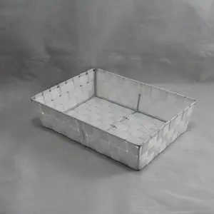 Large Rect PP Tray White 37x27x9cm Height