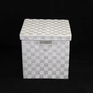 Med Cube PP Storage With Lid White 30x30x30cm height