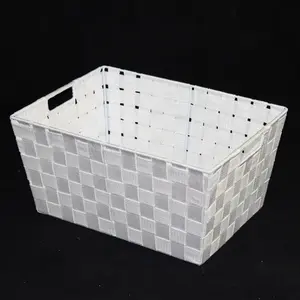 Sml Rect PP Storage White 37x27x18cm height