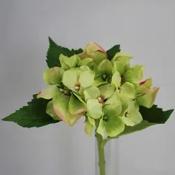  Small Hydrangea Flower 32cm Apple Green